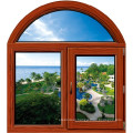 Factory prices wooden color half circle  window